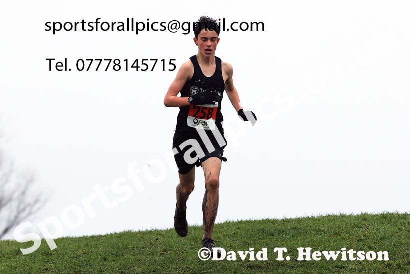 Boys under-15s 2023 North Eastern Cross Country Champs., Temple Park, South Shields. Photo: David T. Hewitson/Sports for All Pics